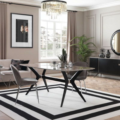 Luxe eetkamer eettafel Loft Design tafel meubels inrichting