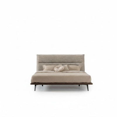 Modern Loft Design Slaapkamer Bed Ontwerp Luxe Bedden Bekledingsstijl Meubels Nieuw grijs
