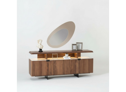 2-delige luxe houten ladekast kast dressoir design meubels