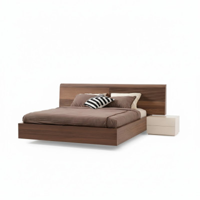 Moderne slaapkamer nachtkastje consoles bijzettafels beige hout