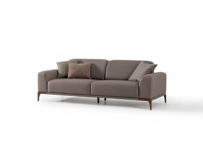 Woonkamer bank bank driezitter ontwerp luxe bank meubels bruin