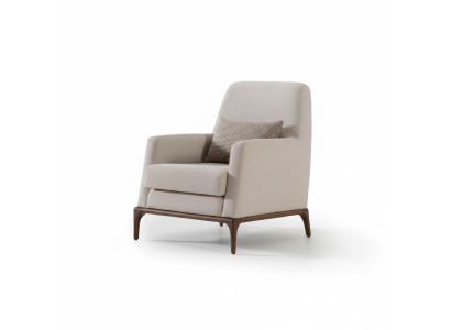 Ontwerp bank fauteuil bank bekleding luxe textielbanken 1-zits nieuw grijs