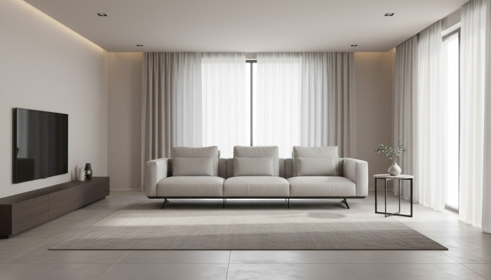 Woonkamer design bankstel 4-zits bank wit gestoffeerde bank nieuw