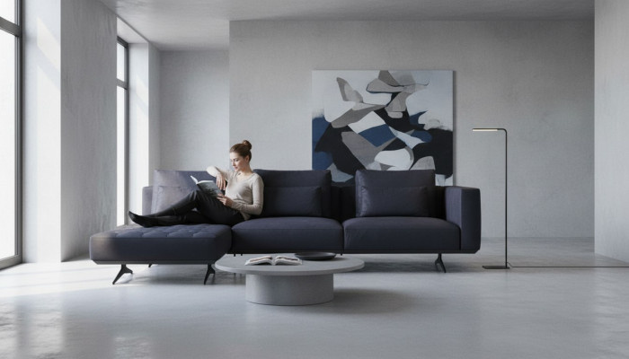 Ontwerp bankstel 3-zits textiel bank gestoffeerde bank banken zwart