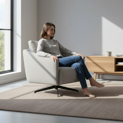 Fauteuil Ontwerp Bekleding Bank Bankstellen Banken Stof Stijl Modern nieuw Grijs