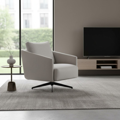 Fauteuil Ontwerp Bekleding Bank Bankstellen Banken Stof Stijl Modern nieuw Grijs