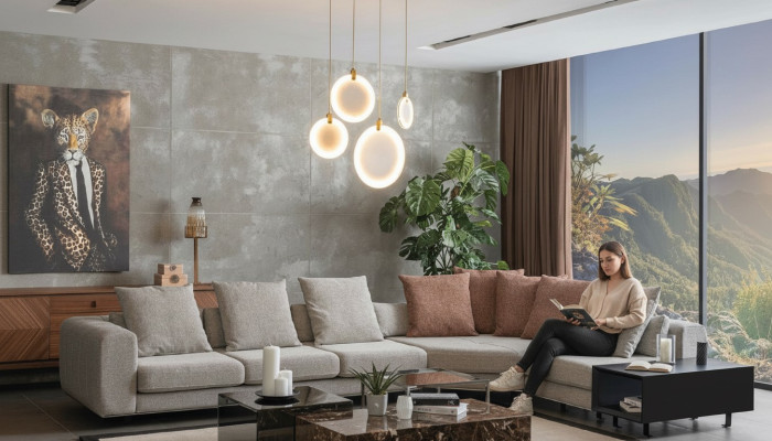 Woonlandschap Bank Hoekbank Design Meubels Bank L-vorm Nieuwe Stijl Modern