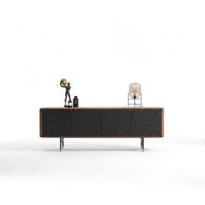 Woonkamer dressoir bruine luxe stijl moderne houten dressoir Loft 228cm