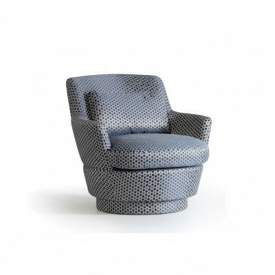 Luxe fauteuil design meubels van hout met textiel, eenzitter bank lounge club.