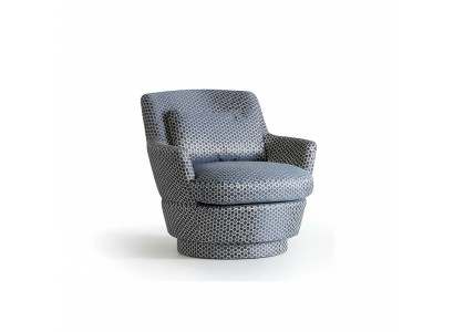 Luxe fauteuil design meubels van hout met textiel, eenzitter bank lounge club.
