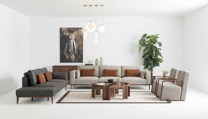 Bankstel Bank Meubels Inrichting Set Banken Set Bekleding Meubels