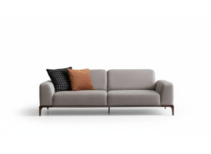 Woonkamer Bank 3-zits Design Stijl Meubels Moderne Bankstellen grijs  Woonkamer Bank 3-zits Design Stijl Meubels Moderne Bankstellen grijs