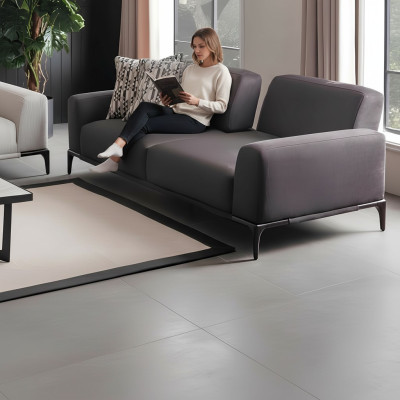 Bank 3-zits Bruin Banken Stijl Luxe Woonkamer Modern Design Bekleding