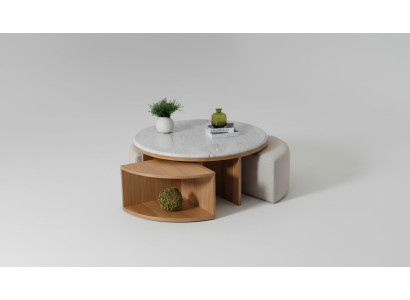 Woonkamer salontafel tafel design meubels luxe inrichting modern