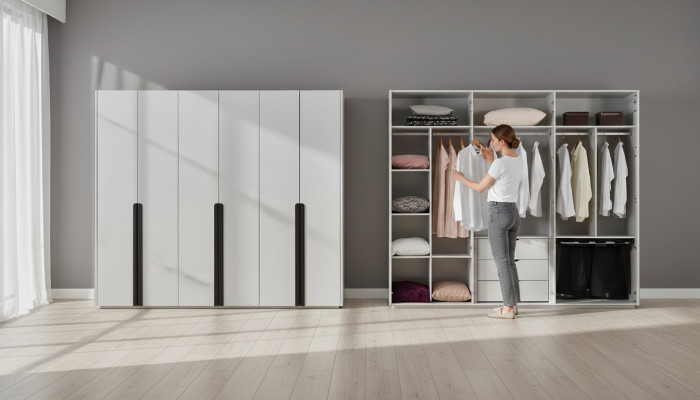 Slaapkamer kast kledingkast hout luxe modern design nieuw