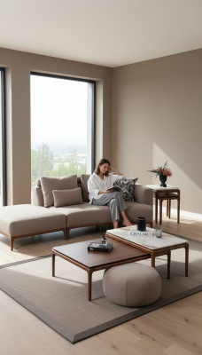 Woonkamer 2x salontafel tafel luxe ontwerp meubels bruine tafels 2-delig.