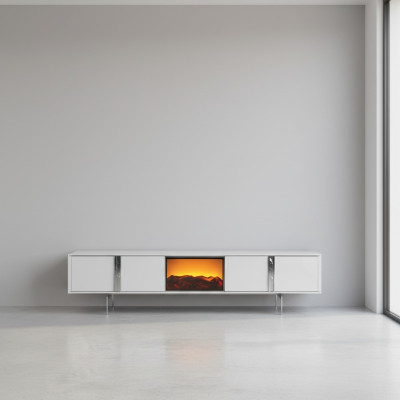 Sideboard met open haard tv stand tv meubel luxe lowboard 240 cm