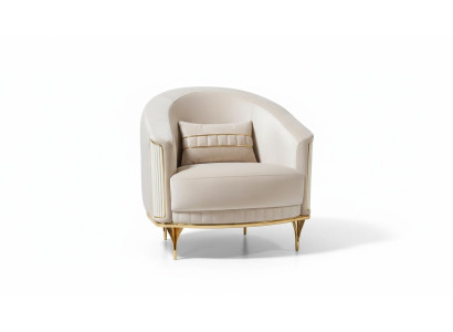 Woonkamer fauteuil 1-zits bank stoffering luxe textiel nieuw design  Woonkamer fauteuil 1-zits bank luxueuze stoffering van nieuw design textiel.