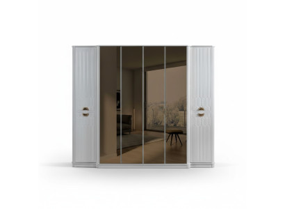 Slaapkamer meubels Houten kast Garderobe Stijl Modern Wit Nieuw
