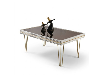 Woonkamer salontafel tafel design meubels luxe 111x64 bank wit