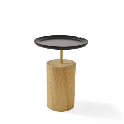 Bijzettafel Tafel Hout Bijzettafel Designmeubelen Zwart Ronde Tafel