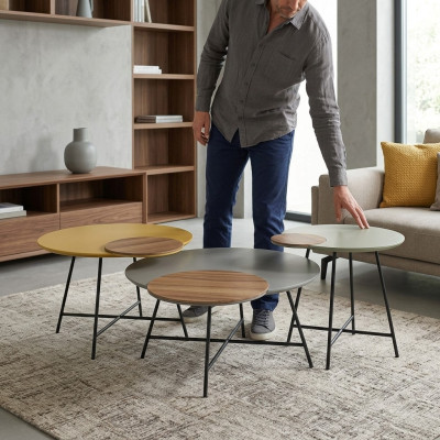Exclusieve design salontafel set van een Europese meubelfabrikant