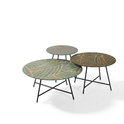 Stel van 3 salontafels koffietafel ontwerptafels woonkamertafels rond