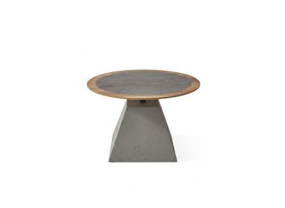 Salontafel Hout Rond Bijzettafel Ontwerp Zilver Tafel Meubels Woonkamer