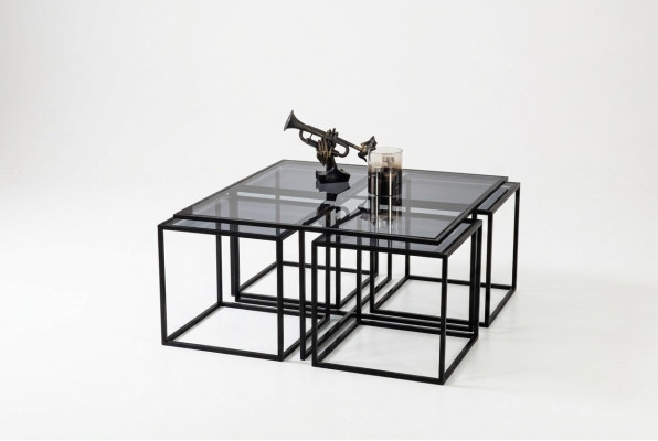 Koffietafel salontafel designertafel metalen woonkamertafel tafel