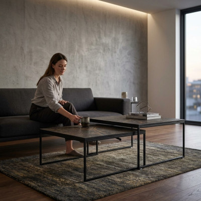 Salontafel Luxe Bijzettafel Meubels Hout Modern Woonkamer Design