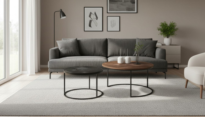 Moderne tafels Ontwerper Luxe Bijzettafel Nieuwe Salontafels Tafel 2 delen Bruin