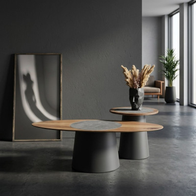 Salontafels Design Meubels Stijl Hout Italiaanse Stijl Tafels Ronde Tafel
