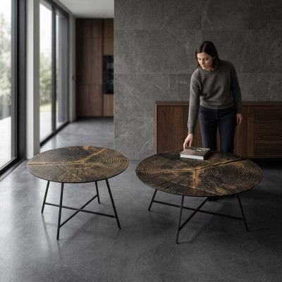 Klassieke salontafel houten tafel bijzettafel tafels woonkamer hout
