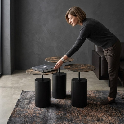 Luxe designer set van 3 salontafels voor de woonkamer