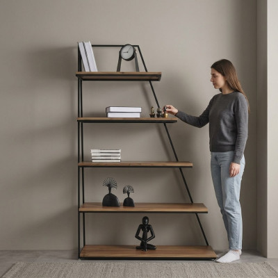 Ontwerp boekenplank woonkamer kasten roestvrijstalen rekken boekenkast