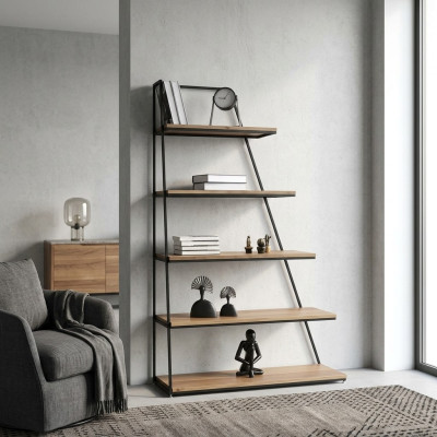 Ontwerp boekenplank woonkamer kasten roestvrijstalen rekken boekenkast