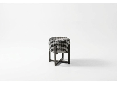 Ronde kruk Ontwerper Moderne kruk Voetenbankje Bijzettafel Krukje met bekleding