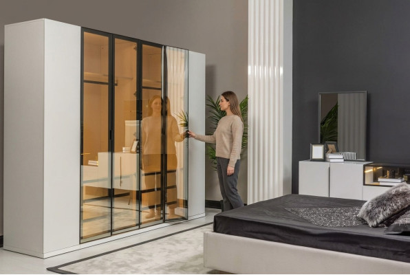 Kledingkast meubels kast Italiaanse stijl luxe slaapkamerkasten