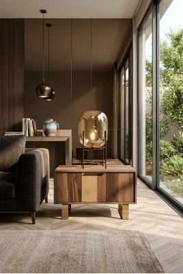 Rechthoekige nachtkastjes houten tafel nachtkastje slaapkamer bijzettafel