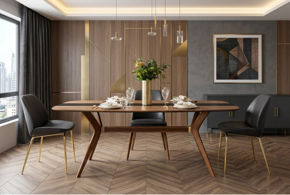Eettafel design meubels eetkamertafel luxe Italiaanse stijl houten tafels