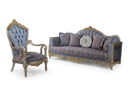 Barok sofa Chesterfield 3+1 zitter salontafel bankstel meubels stofferen
