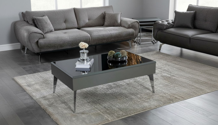 Salontafel Woonkamer Hout Luxe Meubels Moderne Kleur Grijs nieuw