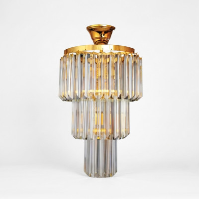 Kroonluchter Plafondontwerp Luxe Kristal Goud Woonkamer Stijl Modern