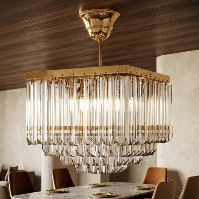 Woonkamer kroonluchter Crystal Luxe plafondlamp Nieuwe stijl Modern Goud