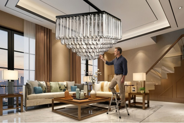 Kroonluchter plafondlamp hanglamp nieuw Woonkamer goud Modern