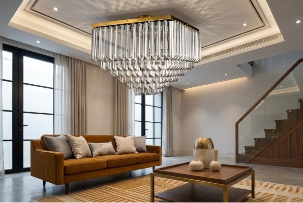 Kroonluchter plafondlamp hanglamp nieuw Woonkamer goud Modern