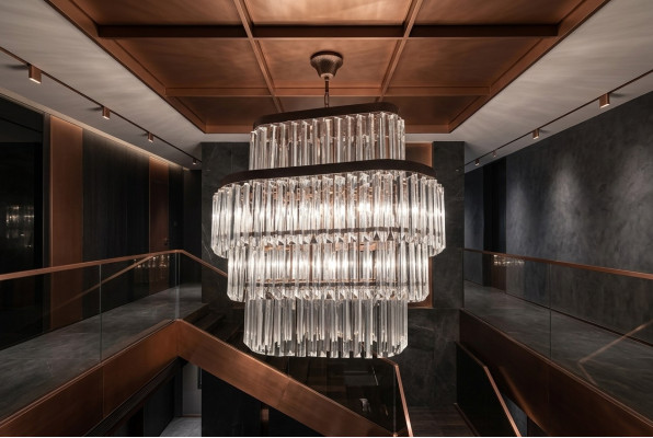 Kroonluchter Woonkamer Plafond Luxe Ontwerp Kristal Nieuw Grijs Modern