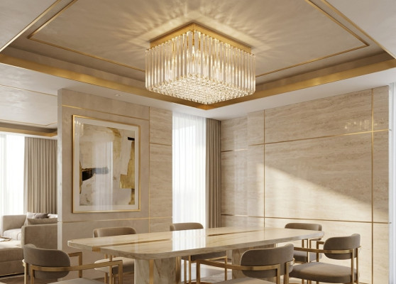 Kroonluchter lamp woonkamer kristallen verlichting plafond luxe verlichting