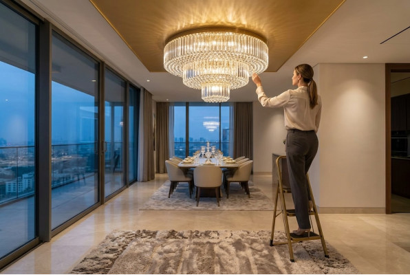 Kroonluchter Woonkamer Hanglamp Verlichting Plafondlamp Luster Kristal