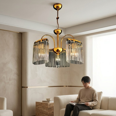 Kroonluchter plafondlamp slaapkamerlamp Kroonluchter goud nieuw